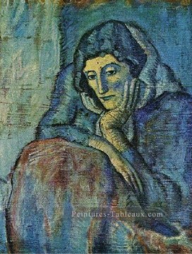  cubisme Peintre - Femme en bleu 1901 Cubisme